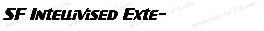 SF Intellivised Exte字体转换